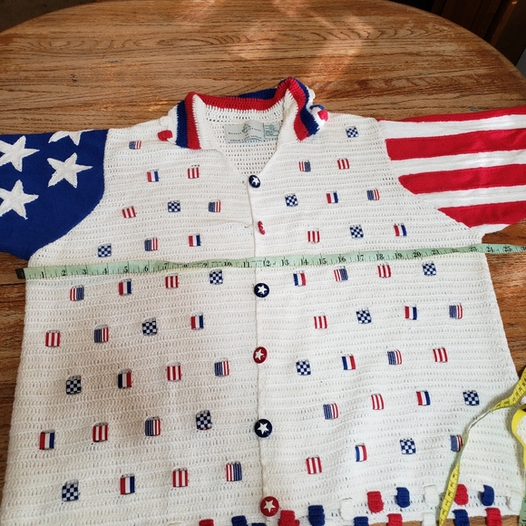 Design Options Ameriana Sweater, Vintage,crochet - Picture 15 of 16